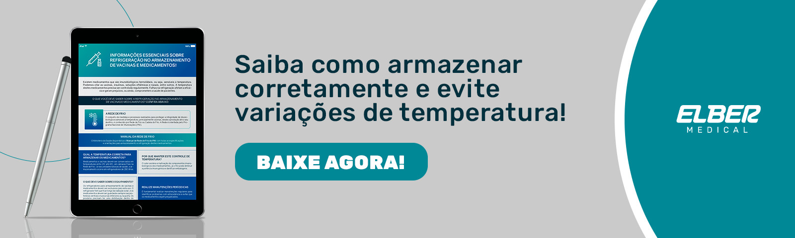 Saiba como armazenar vacinas corretamente. Acesse e baixe o infográfico!